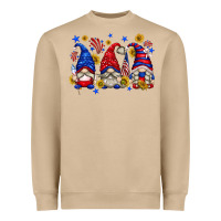 Mushroom American gnomes with sunflowers Heavyweight Sweatshirt - texasbilliewilder