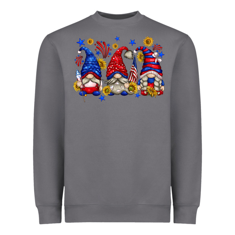 American Gnomes With Sunflowers Heavyweight Sweatshirt by texasbilliewilder | Teevron