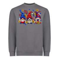 Storm American gnomes with sunflowers Heavyweight Sweatshirt - texasbilliewilder