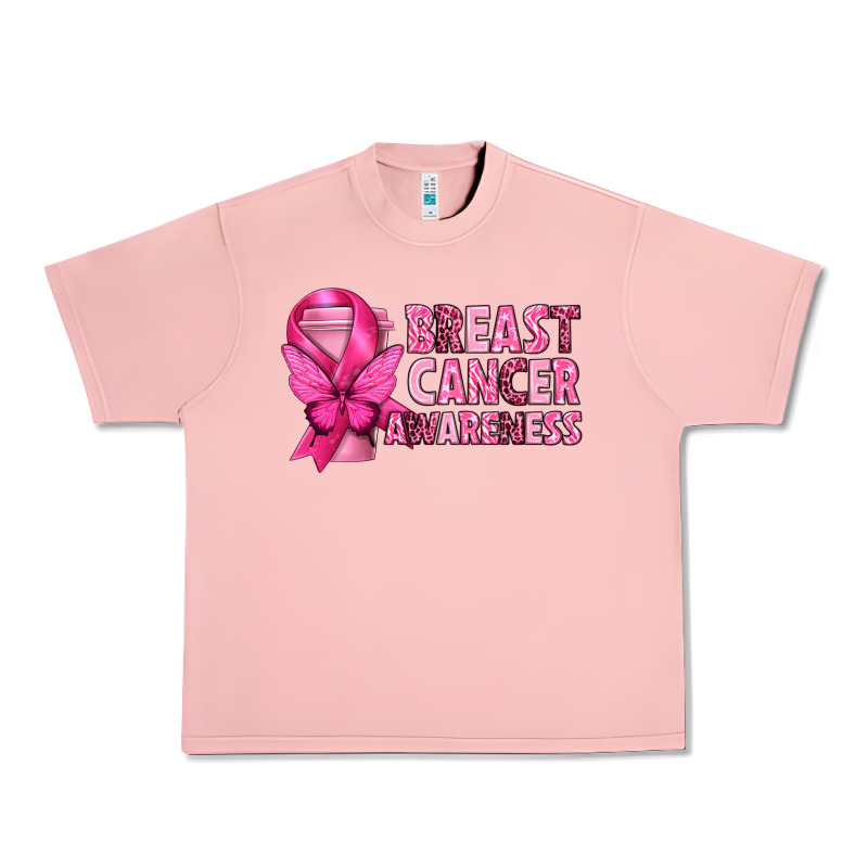 Breast Cancer Awareness With Coffee Cup Urban Heavy Tee by texasbilliewilder | Teevron