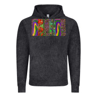 Vintage Black Mardi gras brushstrokes crawfish fleur de lis Vintage Hoodie - RanaPortraitStore