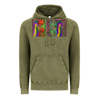 Vintage Olive Mardi gras brushstrokes crawfish fleur de lis Vintage Hoodie - RanaPortraitStore