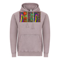 Vintage Zinc Mardi gras brushstrokes crawfish fleur de lis Vintage Hoodie - RanaPortraitStore