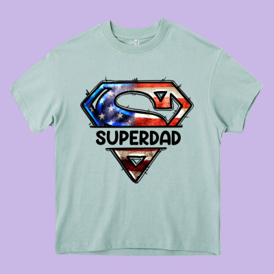 American Superdad Heavy Core Tee Designed By Lillyallendesigns