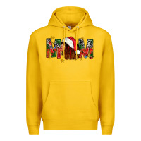 Lemon Western Mom With Woman In Santa Hat Premium Hoodie - BundleAndBundleShop