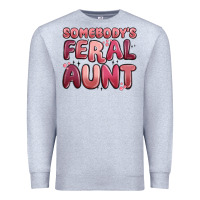 Heather Grey somebodys feral aunt Premium Sweatshirt - MaliasSmallBusiness
