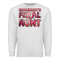 Oatmeal Heather somebodys feral aunt Premium Sweatshirt - MaliasSmallBusiness