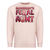 Pale Pink somebodys feral aunt Premium Sweatshirt - MaliasSmallBusiness