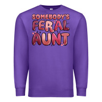 Purple somebodys feral aunt Premium Sweatshirt - MaliasSmallBusiness