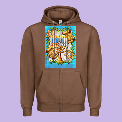 Candlestick With Parchment Zipper Hoodie Designed By Adodesignshop