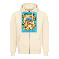 Sandshell candlestick with parchment Zipper Hoodie - AdoDesignShop
