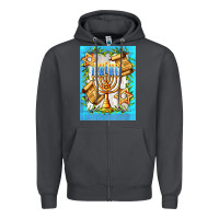 Smoke candlestick with parchment Zipper Hoodie - AdoDesignShop