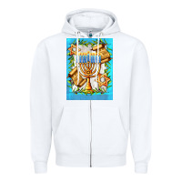 White candlestick with parchment Zipper Hoodie - AdoDesignShop