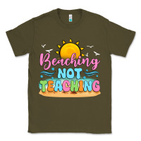 Army Green beaching not teaching Classic Tee - JahusDesignShop