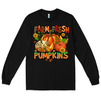 Black farm fresh pupkins Long Sleeve Tee - AdoDesignShop