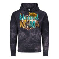 Cloud Black blessed mama with sunflowers Vintage Hoodie - texasbilliewilder
