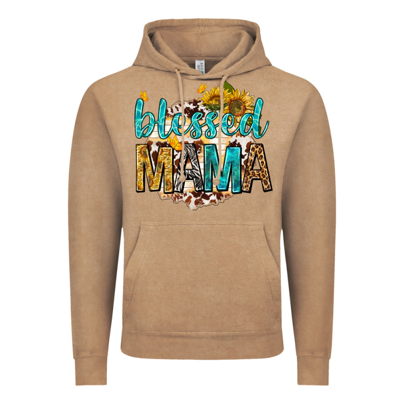 Blessed Mama With Sunflowers Vintage Hoodie by texasbilliewilder | Teevron