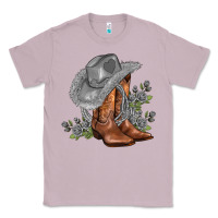 Lilac gray cowgirl and roses Classic Tee - AdoDesignShop