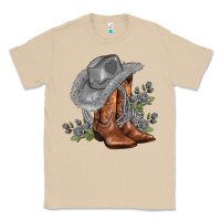 Mushroom gray cowgirl and roses Classic Tee - AdoDesignShop