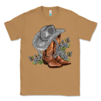 Toasted Coconut gray cowgirl and roses Classic Tee - AdoDesignShop