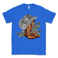 True Royal gray cowgirl and roses Classic Tee - AdoDesignShop