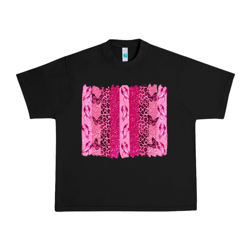 Breast Cancer Brushstrokes Urban Heavy Tee by texasbilliewilder | Teevron