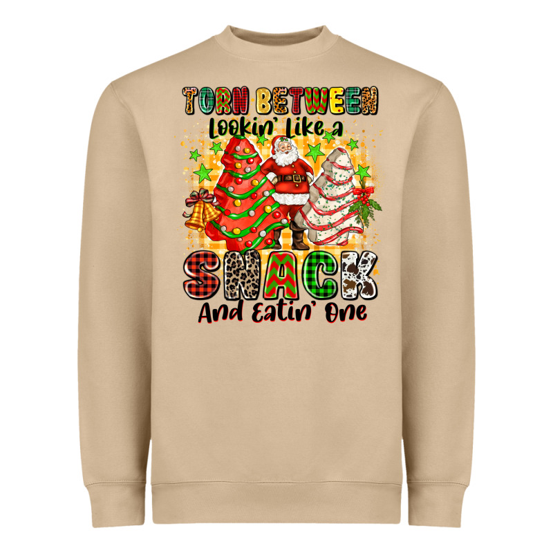 Torn Between Looki Like A Snack And Eatin One Heavyweight Sweatshirt by Zillion Design Studio | Teevron