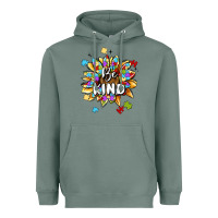 Sage be kind Heavyweight Hoodie - MaliasSmallBusiness