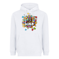 White be kind Heavyweight Hoodie - MaliasSmallBusiness