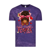 Cloud Purple cupid's favorite postal worker afro messy bun Vintage Tee - texasbilliewilder
