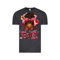 Vintage Black cupid's favorite postal worker afro messy bun Vintage Tee - texasbilliewilder