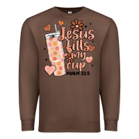 Chestnut valentine jesus fills my cup Premium Sweatshirt - MaliasSmallBusiness