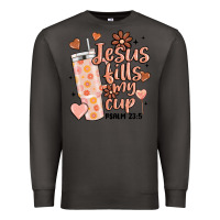 Smoke valentine jesus fills my cup Premium Sweatshirt - MaliasSmallBusiness