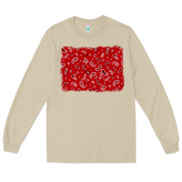 Mushroom bandana background Long Sleeve Tee - AdoDesignShop