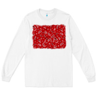 White bandana background Long Sleeve Tee - AdoDesignShop