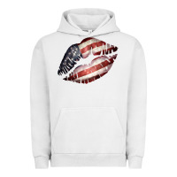 Pigment Lunar Rock American Flag Lips Urban Hoodie - Bettercallsaul