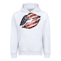 White American Flag Lips Urban Hoodie - Bettercallsaul