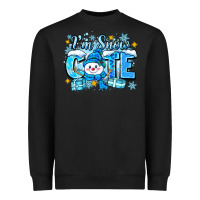 Black im snow cute Heavyweight Sweatshirt - Zillion Design Studio