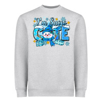 Heather Grey im snow cute Heavyweight Sweatshirt - Zillion Design Studio