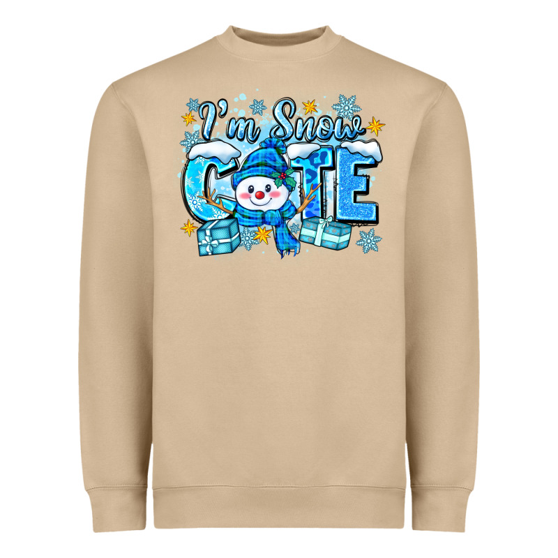 Im Snow Cute Heavyweight Sweatshirt by Zillion Design Studio | Teevron