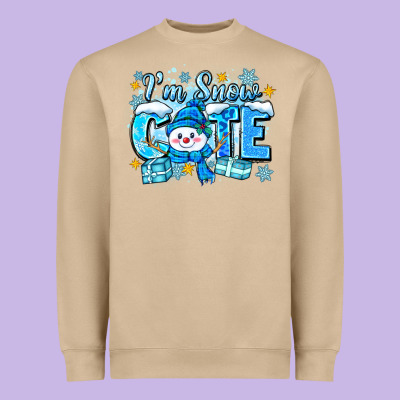 Heavyweight Sweatshirt im snow cute