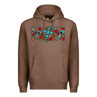 Chestnut Western Mom With Cross Premium Hoodie - BundleAndBundleShop