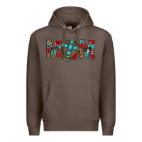 Coffee Western Mom With Cross Premium Hoodie - BundleAndBundleShop