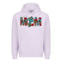 Lilac Western Mom With Cross Premium Hoodie - BundleAndBundleShop