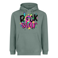 Sage rock star Heavyweight Hoodie - MaliasSmallBusiness