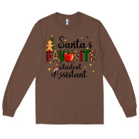 Chestnut santa's favorite student assistant Long Sleeve Tee - AdoDesignShop