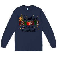 Navy santa's favorite student assistant Long Sleeve Tee - AdoDesignShop