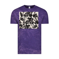 Cloud Purple black and white cowhide tumbler Vintage Tee - BarkalooDesign