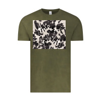 Vintage Olive black and white cowhide tumbler Vintage Tee - BarkalooDesign
