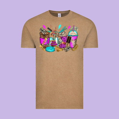 Hair Hustler Coffee Cups Vintage Tee Designed By Zillion Design Studio